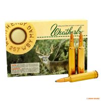 Патрон Weatherby Interlock, кал.257 Weatherby Mag, тип пули: SP, вес: 6,5 g/100 grs