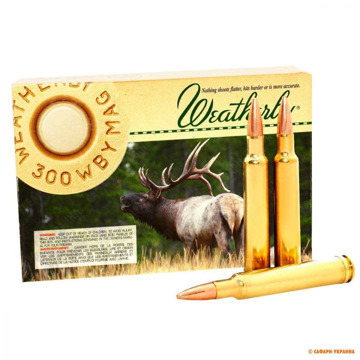 Патрон Weatherby Barnes, кал.300 Weatherby Mag, тип пули: Triple Shock X-Bullet, вес: 10,69 gr/165 grs