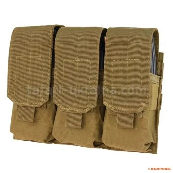 Подсумок Condor тройной под магазины AR/M4, coyote
