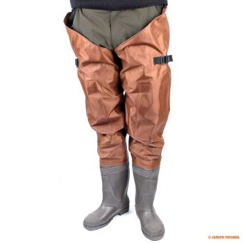 Заброди для риболовлі та полювання Allen Hip Boot, висота 81 см, коричневі