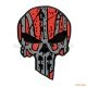 M-Tac нашивка Ukrainian Punisher 3D PVC Red/Black