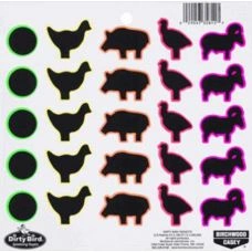Мишень для стрельбы Birchwood Multi-Color Splattering, 20 см, 20 листов с мишенями