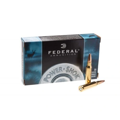 Патрон Federal Power-Shok, кал.308 Win, тип пули SP, вес 11,7 g/180 grs Патрон Federal Power-Shok, кал.308 Win, тип пули SP, вес 11,7 g/180 grs