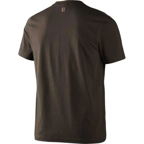 Бавовняна футболка Harkila Fjal t-shirt, малюнок ведмедя. Колір коричневий 