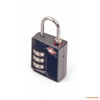Замок кодовий навісний McNett TSA Indicator Lock, колір чорний