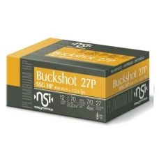 Гладкоствольний патрон Nobel Buckshot SSG 27P HP, кал.12/70, картеч 6.2 мм, 38 г
