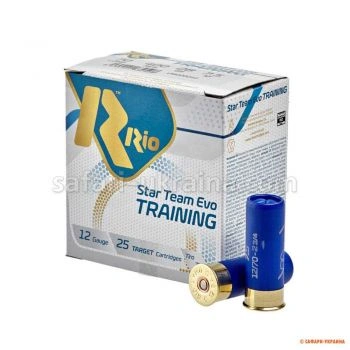 Патрон RIO Star Team EVO Training, кал.12/70, дріб №9 (2.0 мм), наважка 24 г (з контейнером )