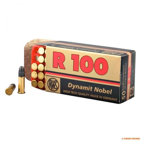 Патрон RWS Match, кал.22 LR, тип кулі: Solid, вага: 2,6 г/40 grs 