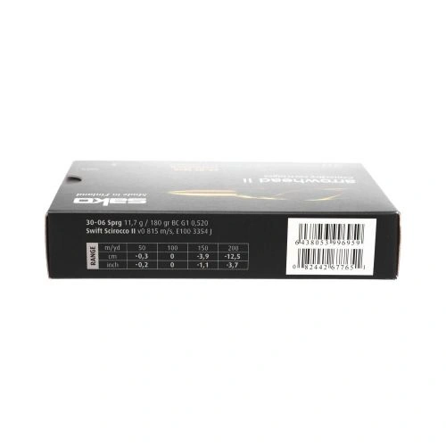 Патрон Sako Arrowhead II, кал.30-06 Sprg, тип кулі Swift Scirocco, вага 11,7 gr/180,55 grs 