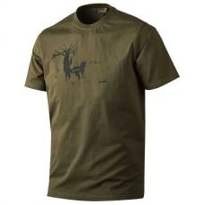 Футболка з коротким рукавом Seeland Printed, бавовняна, зелена