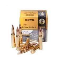 Патрон Sellier & Bellot кал.308 Win(7,62/51), пуля FMJ, масса 11,7 gr/180 grs. (за шт.)