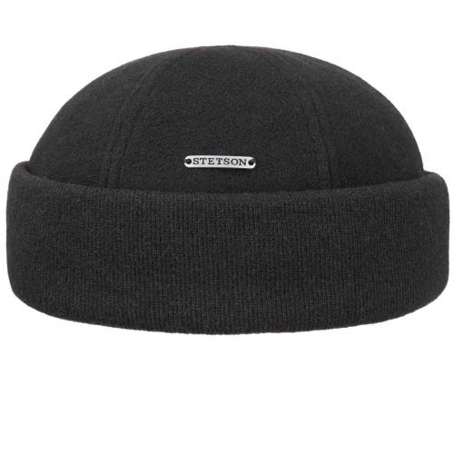 Чорна чоловіча шапка Stetson Docker Cotton Knit, 8811101-1 