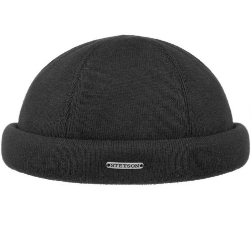Чорна чоловіча шапка Stetson Docker Cotton Knit, 8811101-1 