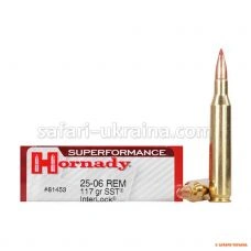 Патрон Hornady Superformance, кал .25-06 Rem, куля SST, 117 гр/7.6 г  (1 шт.) 