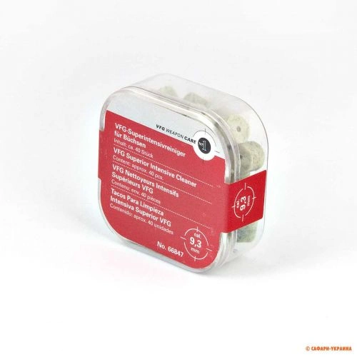 Патчі для чищення зброї VFG Super Intensive Pellets, кал. 9,3 мм, 40 штук 