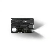 Ніж кредитка Victorinox Swisscard Vx07333.T3, 13 предметів, напівпрозорий чорний